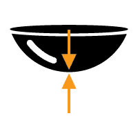 Supervision Optimax PC-55 Contact lens centre thickness